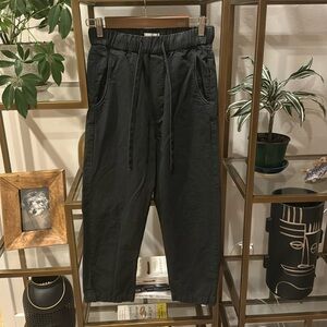 Citizens of Humanity navy blue joggers with drawstring.
